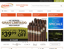Tablet Screenshot of cigarbid.com